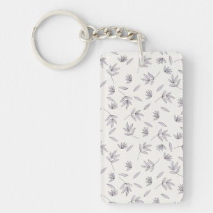 Porte-clefs Motif floral printemps floral acrylique