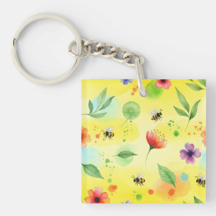 Porte-clefs Motif fluide et dynamique
