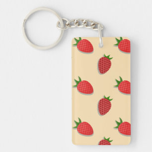 Porte-clefs Motif fraise pour des fruits d'été bonne ambiance