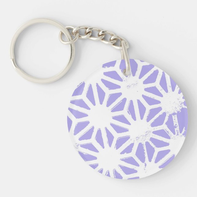 Porte-clefs Motif géométrique Lavender (Devant)