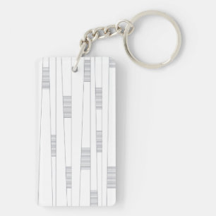 Porte-clefs Motif graphique linéaire simple, minimal et modern