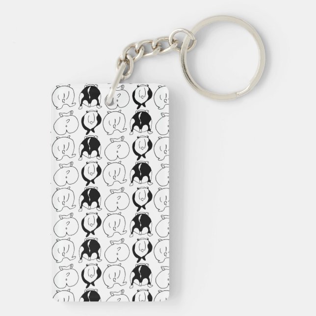 Porte-clefs Motif Hamster Butts (Dos)