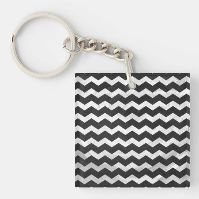 Porte-clefs Motif Kohl Black Chevron (Devant)