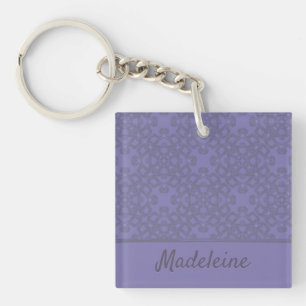 Porte-clefs Motif lavande personnalisé