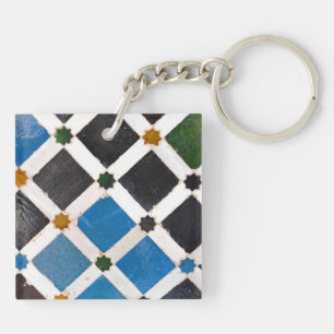 Porte-clefs Motif marocain géométrique lumineux