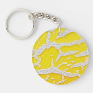 Porte-clefs Motif melon jaune