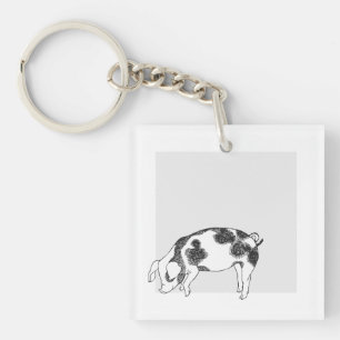 Porte-clefs Motif minimaliste de Cottagecore vintage représent