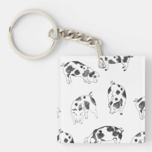 Porte-clefs Motif minimaliste de Cottagecore vintage représent