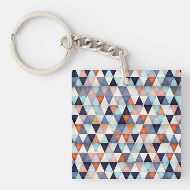 Porte-clefs motif moderne Abstrait (Devant)
