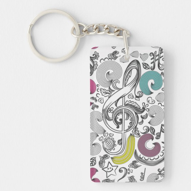 Porte-clefs Motif musical (Devant)