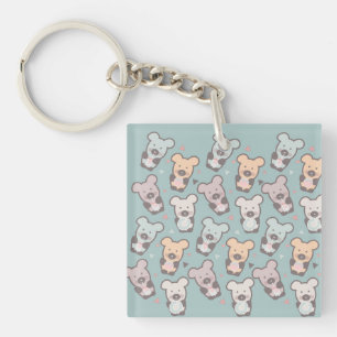 Porte-clefs Motif Ours et Donuts pour Enfants