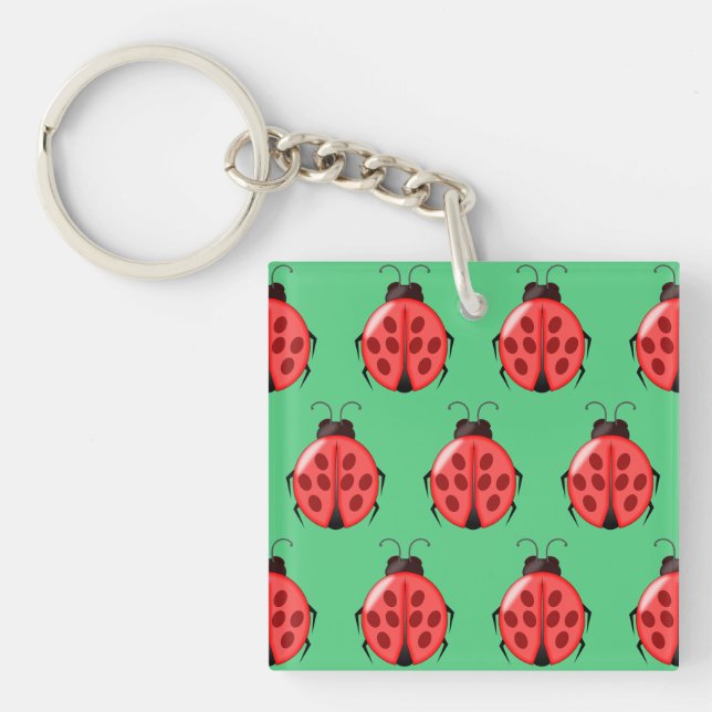 Porte-clefs Motif Red Ladybug (Devant)