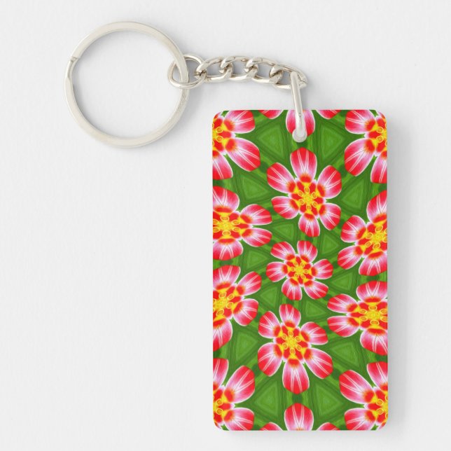 Porte-clefs Motif Red Lilies (Devant)