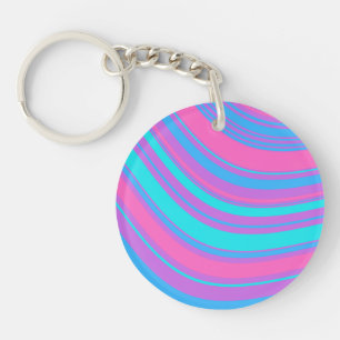 Porte-clefs Motif rétro Wavy