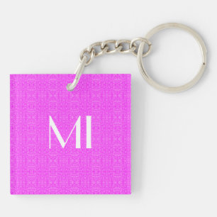 Porte-clefs Motif rose Abstrait élégant et amusant