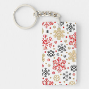 Porte-clefs Motif Snowflake