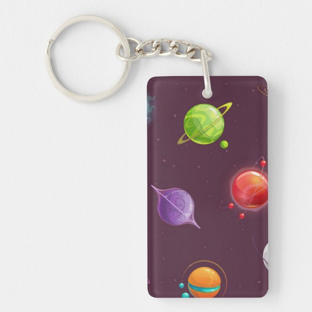 Porte-clefs Motif spatial (Devant)