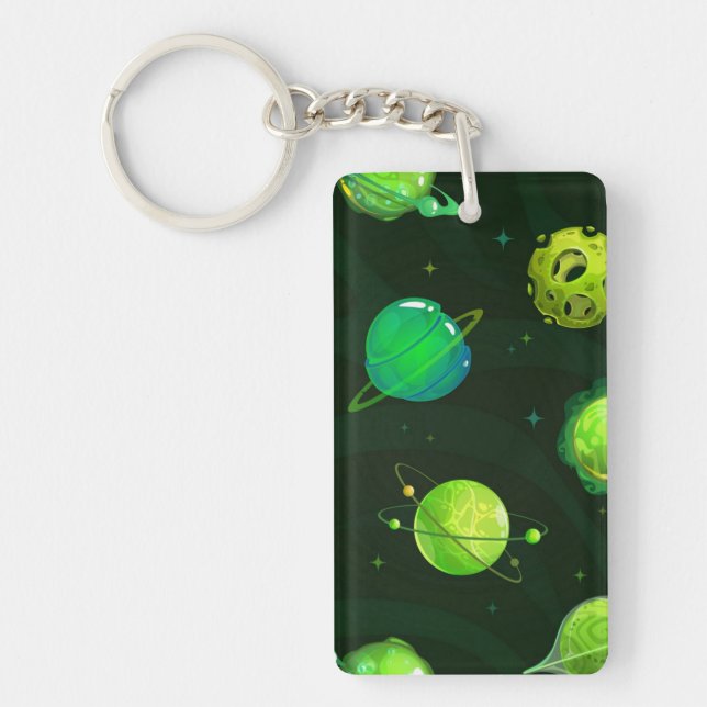 Porte-clefs Motif spatial (Devant)