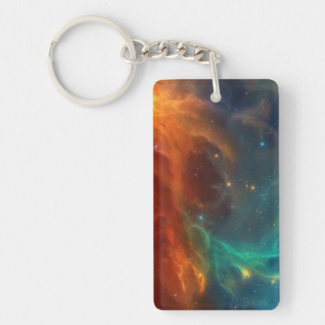 Porte-clefs Motif spatial (Devant)