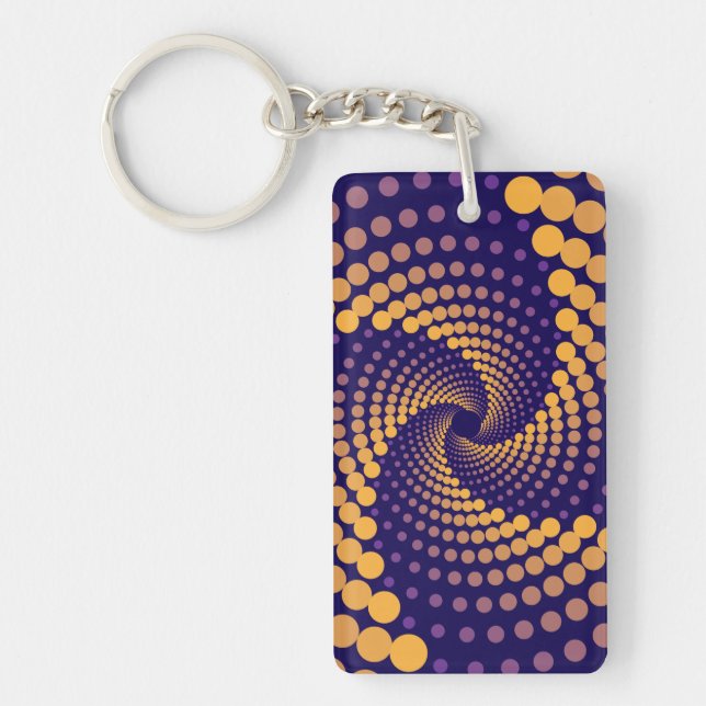 Porte-clefs Motif spiral Vortex (Devant)