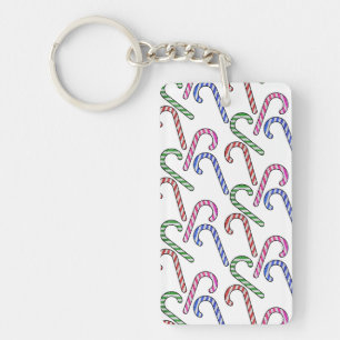 Porte-clefs Motif Sucre de canne parties scintillant