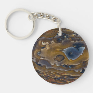 Porte-clefs Motif Tourbillonnant Sur Dalle De Jasper