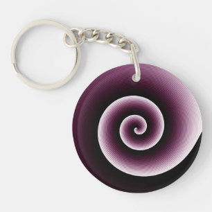 Porte-clefs Motif Twirl élégant et contemporain