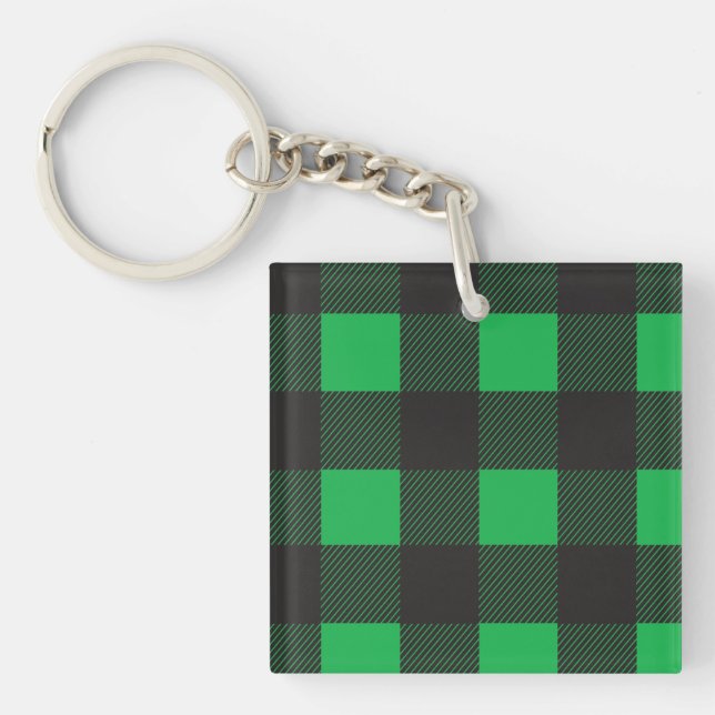 Porte-clefs Motif vert (Devant)
