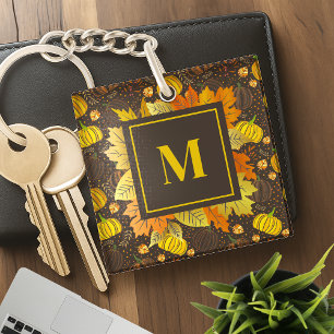 Porte-clefs Motifs de citrouilles automne récolte