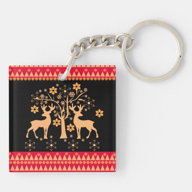 Porte-clefs Motifs de Noël (Dos)