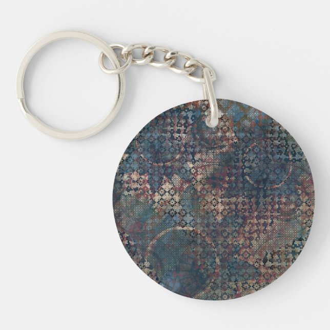 Porte-clefs Motifs sales avec le patchwork malpropre des (Devant)