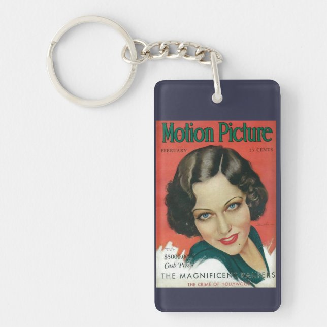 Porte-clefs Motion Picture Février 1931 Gloria Swanson couvert (Devant)