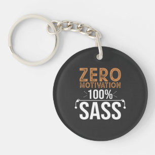 Porte-clefs Motivation zéro, 100 Sass