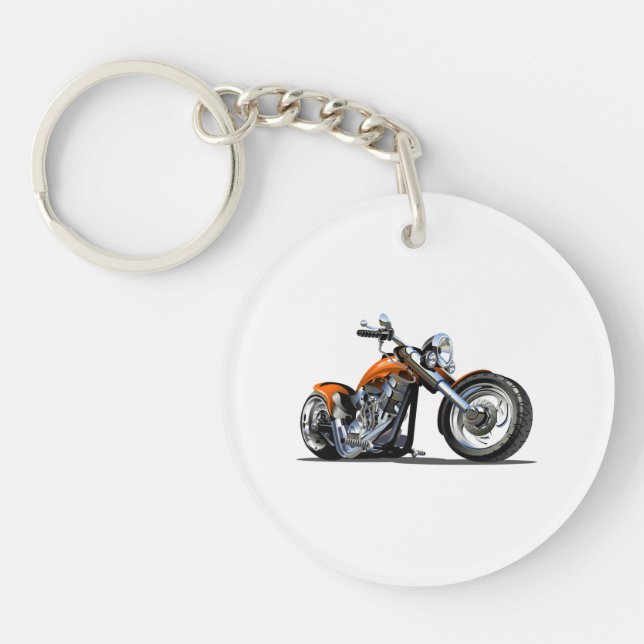 Porte-clefs Moto caricature (Devant)