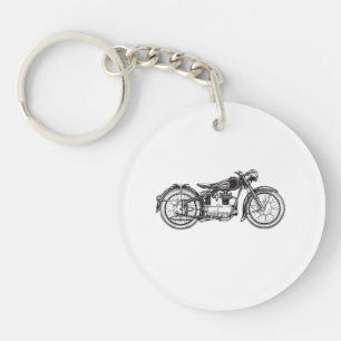 Porte-clefs Moto Vintage Rétro _ J'Aime Ma Moto