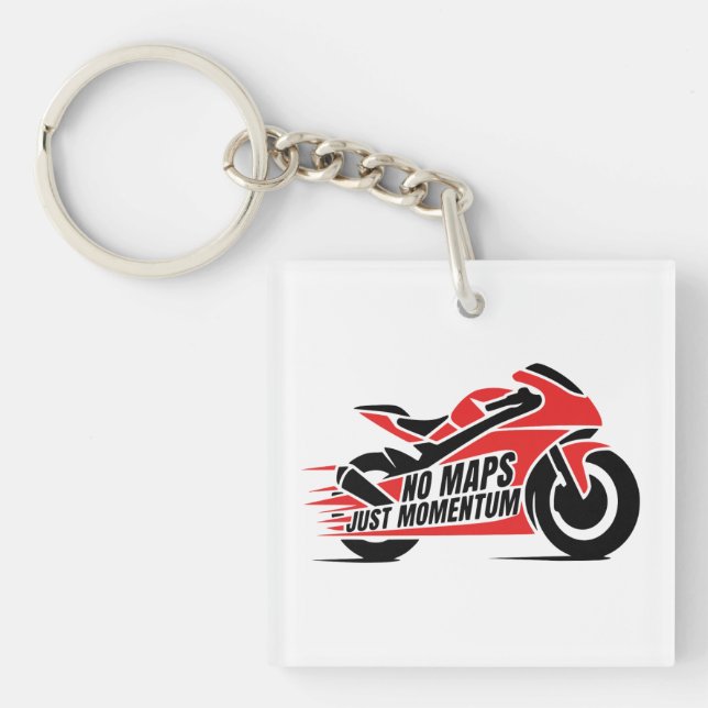 Porte-clefs Motocyclette de sport (Devant)