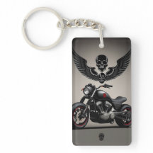 Motocyclette personnalisée avec graphique de crâne