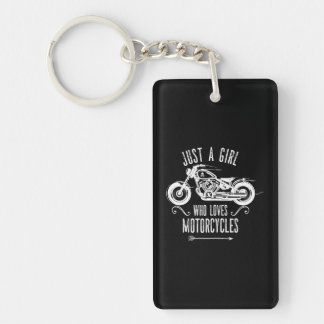 Porte-clefs Motorbike Just a Girl qui aime Motorcycles pour