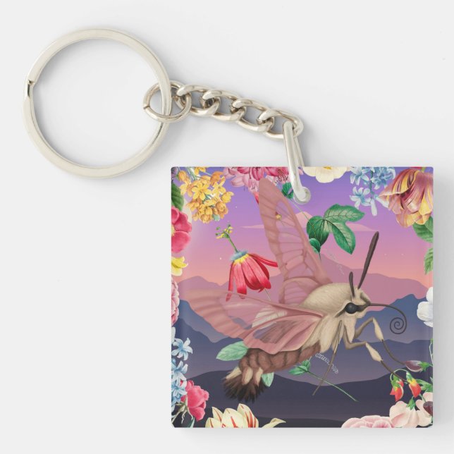 Porte-clefs Motte de colibri (Devant)