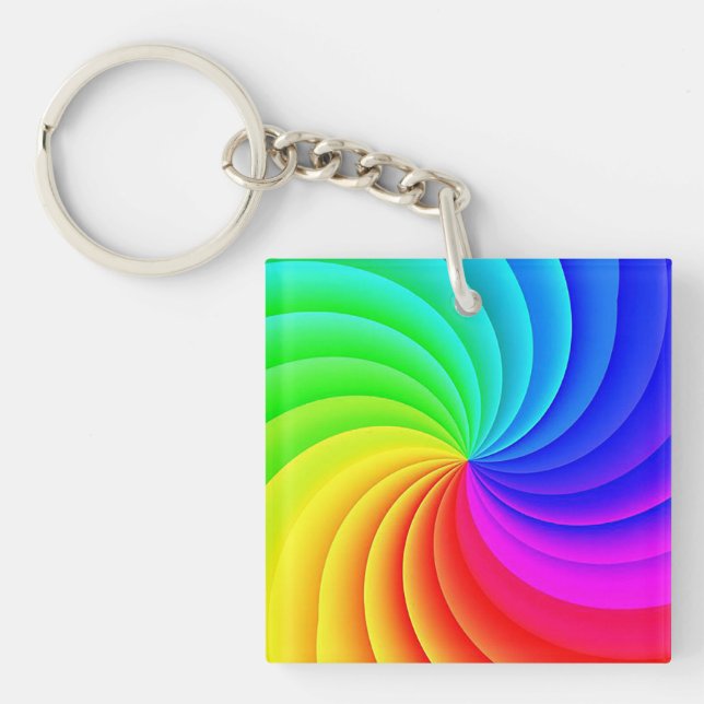 Porte-clefs Moulin à vent coloré  (Devant)