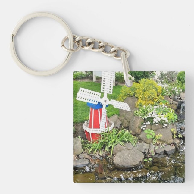 Porte-clefs Moulin à vent Jardin Décor (Devant)
