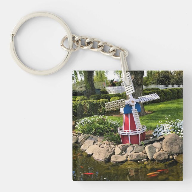 Porte-clefs Moulin à vent Jardin Décor (Devant)
