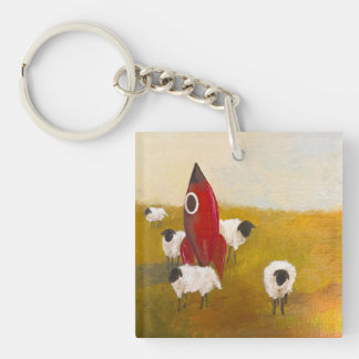 Porte-clefs Mouton Fusée