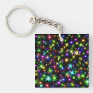 Porte-clefs Multicolor Christmas Star Rays-57191