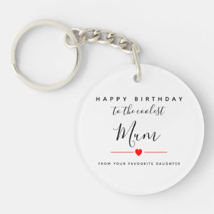 Porte-clefs Mum happy bithday to coolest mum