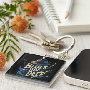 Porte-clefs Musique blues esthétique rétro jazz vintage