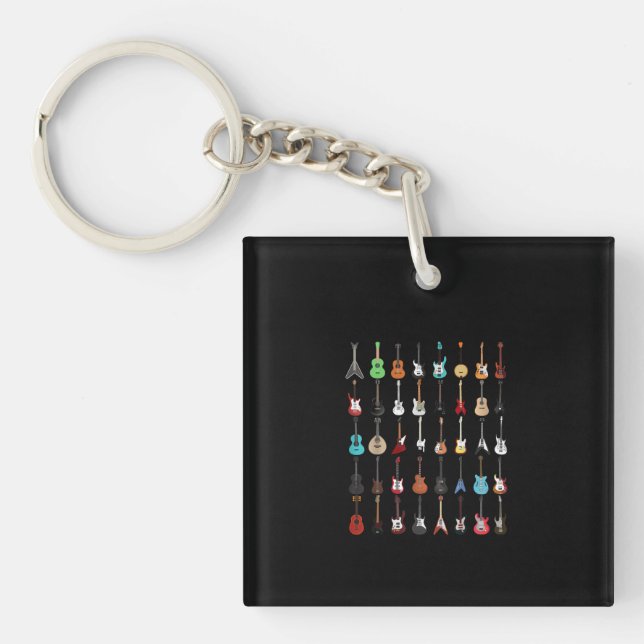 Porte-clefs Musique guitar (Devant)