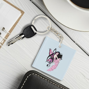 Porte-clefs Musique Note Fée