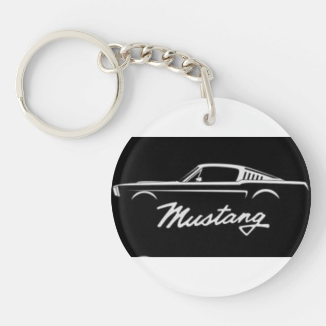 Porte-clefs Mustang, car,Porte-clés en acrylique (Devant)