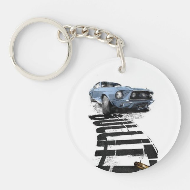 Porte-clefs Mustang, car,Porte-clés en acrylique (Devant)